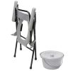 Lightweight Folding Commode folded
