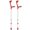Adjustable Coloured Crutches Red