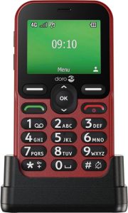 Doro Leva E10 front in cradle