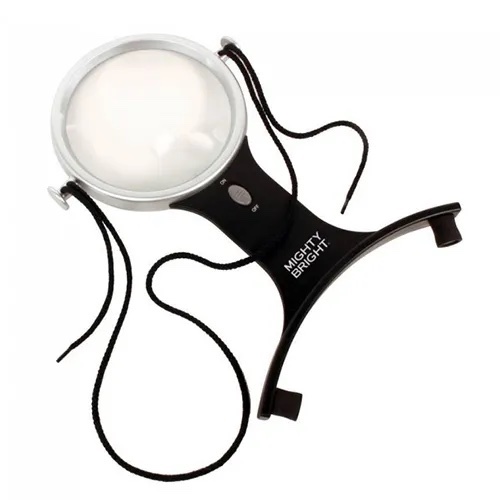 Hands-Free Magnifying Glass with Light