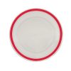 Red Rimmed Plate