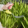 comfi grip garden fork used outside on grass